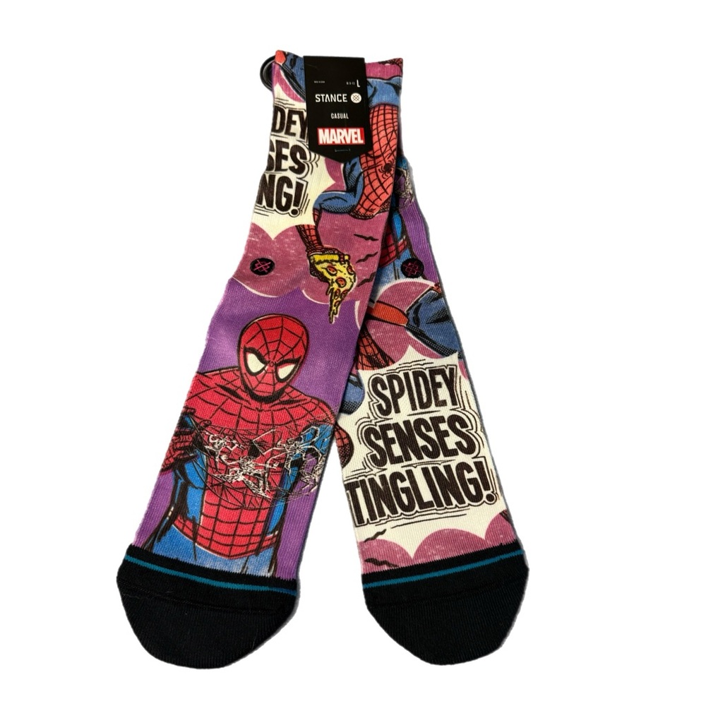 Rare Stance x Marvel Spider-Man “Spidey Senses Tingling” Crew Socks – Limited Ed